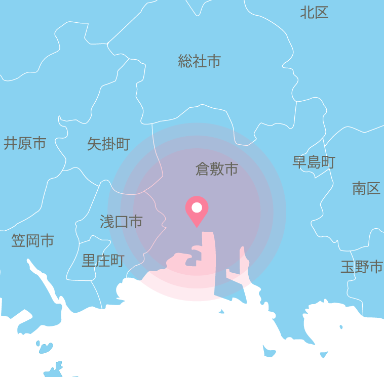 在宅医療・訪問診療の対応エリアの画像